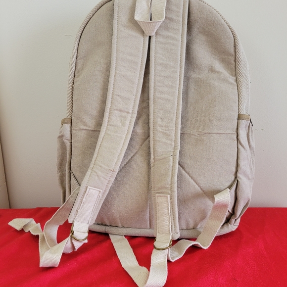 MOVING SALE FINAL PRICE NWOT Handmade Hemp & Cotton Patchwork Back… - Picture 5 of 7